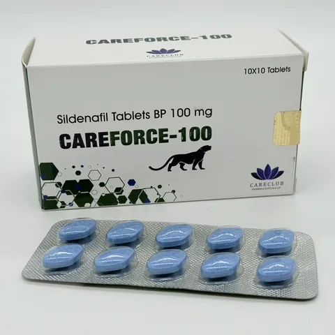CareForce-100 (Силденафил 100 mg) – 10 таблетки – CareClub
