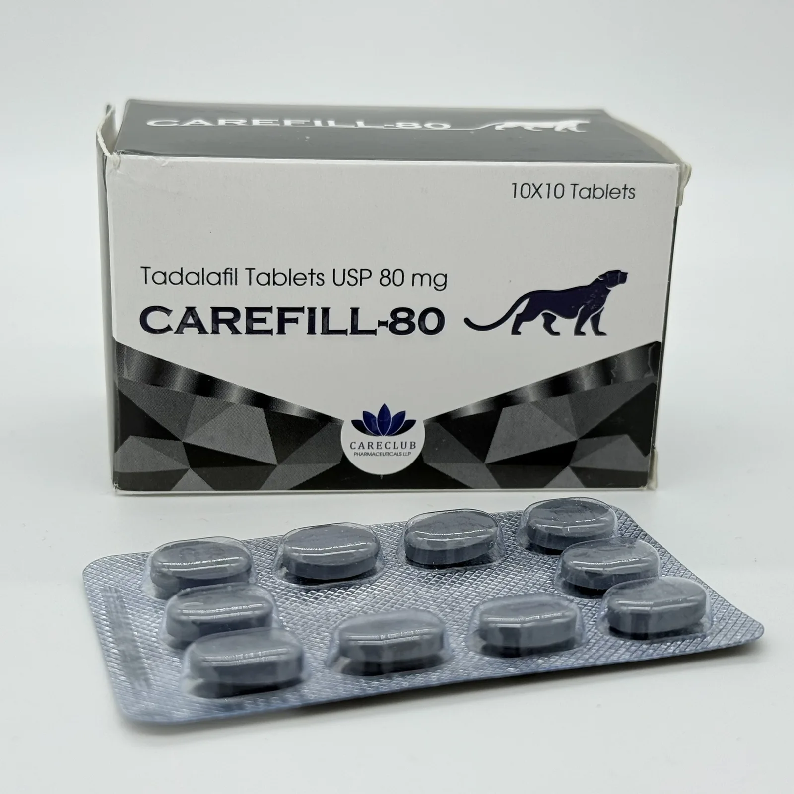 CareFill-80 (Тадалафил 80 mg) – 10 таблетки – CareClub